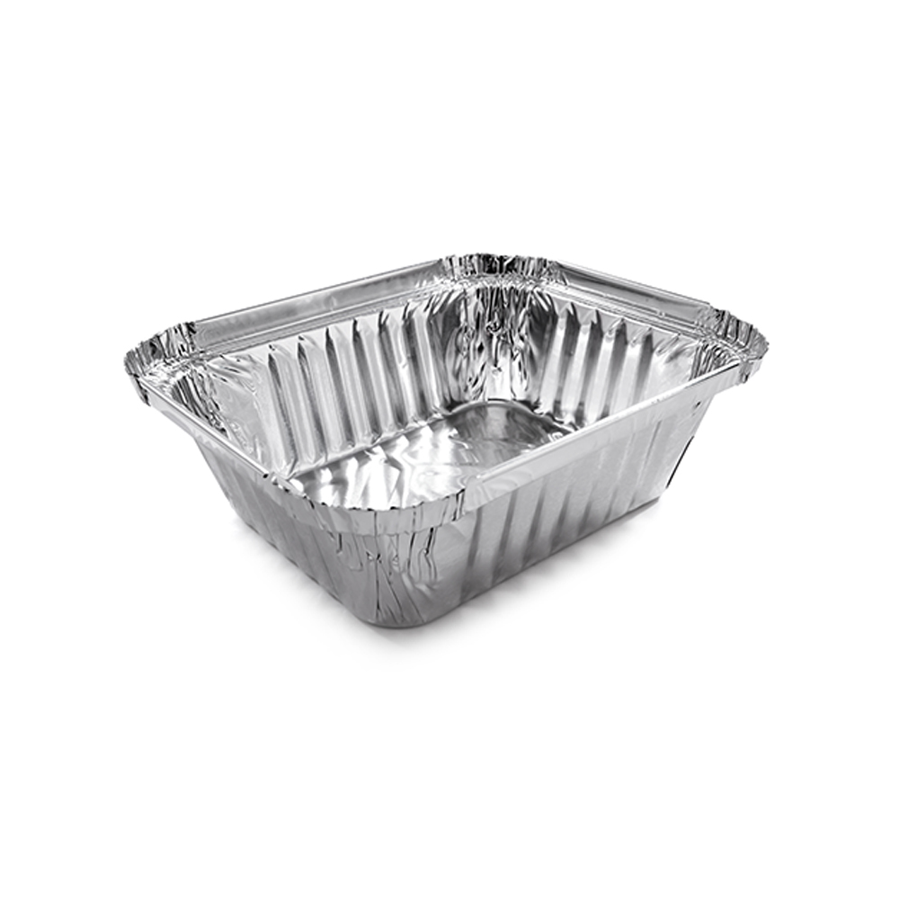 P0757CO R28l vaschetta alluminio 1 porzione (100pz/cf)