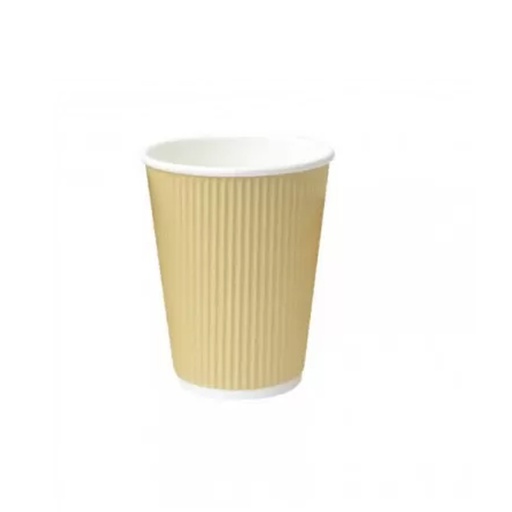 [FPK0035] 210GCR8BG Bicchieri avana 8OZ 230 ml in cartoncino kraft ondulato (40pz/cf)