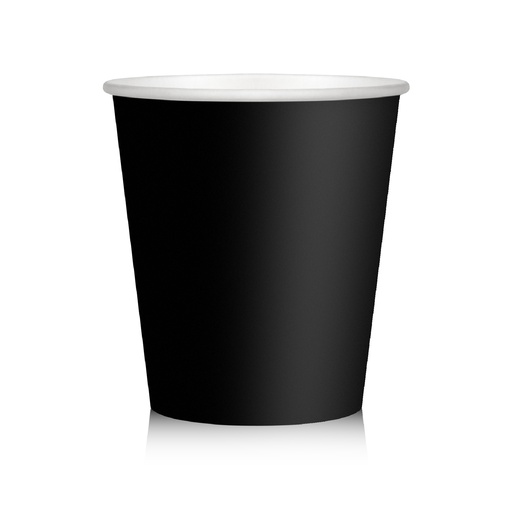 [WBIO026] 91141/91161 Bicchieri caffe neri in cartoncino 75 ml (2,5 oz) (50pz/cf)