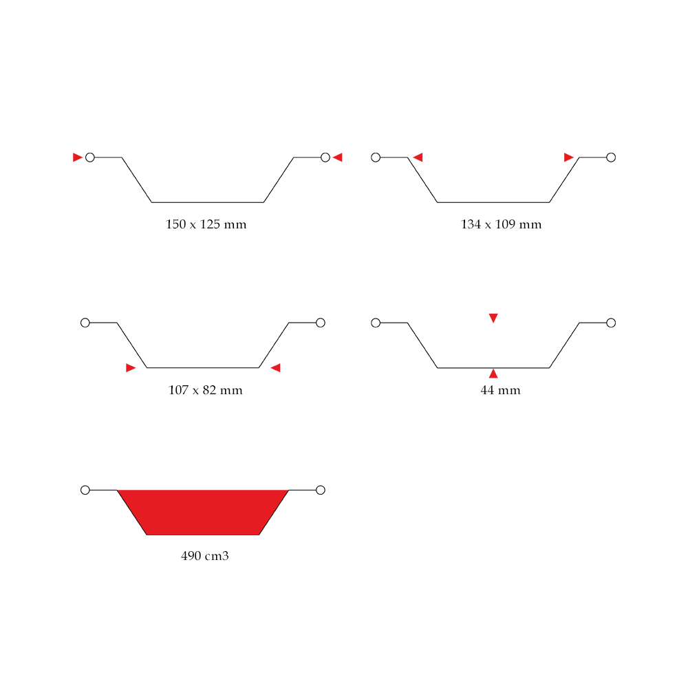 R10g vaschetta alluminio 1 porzione no coperchio (100pz/cf) 