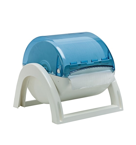 Dispenser porta bobine carenato blu