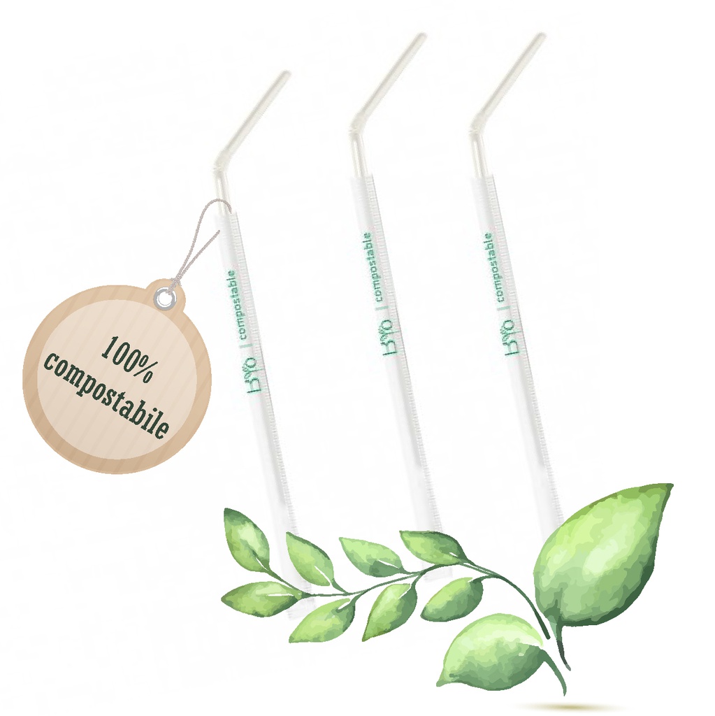 Cannucce  BioPot bianche 208/7 pla imbustate singolarmente (500pz/cf)