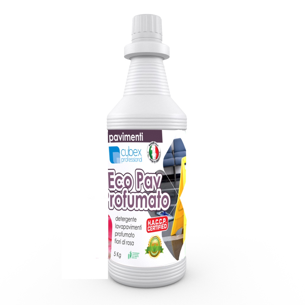 Eco Pav profumato 1000 ml - Detergente per pavimenti profumato ai fiori di rosa