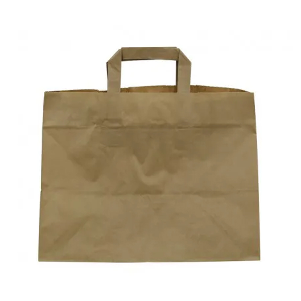 210CABTRBR Shopper base larga avana 32x20x25 cm in carta kraft 