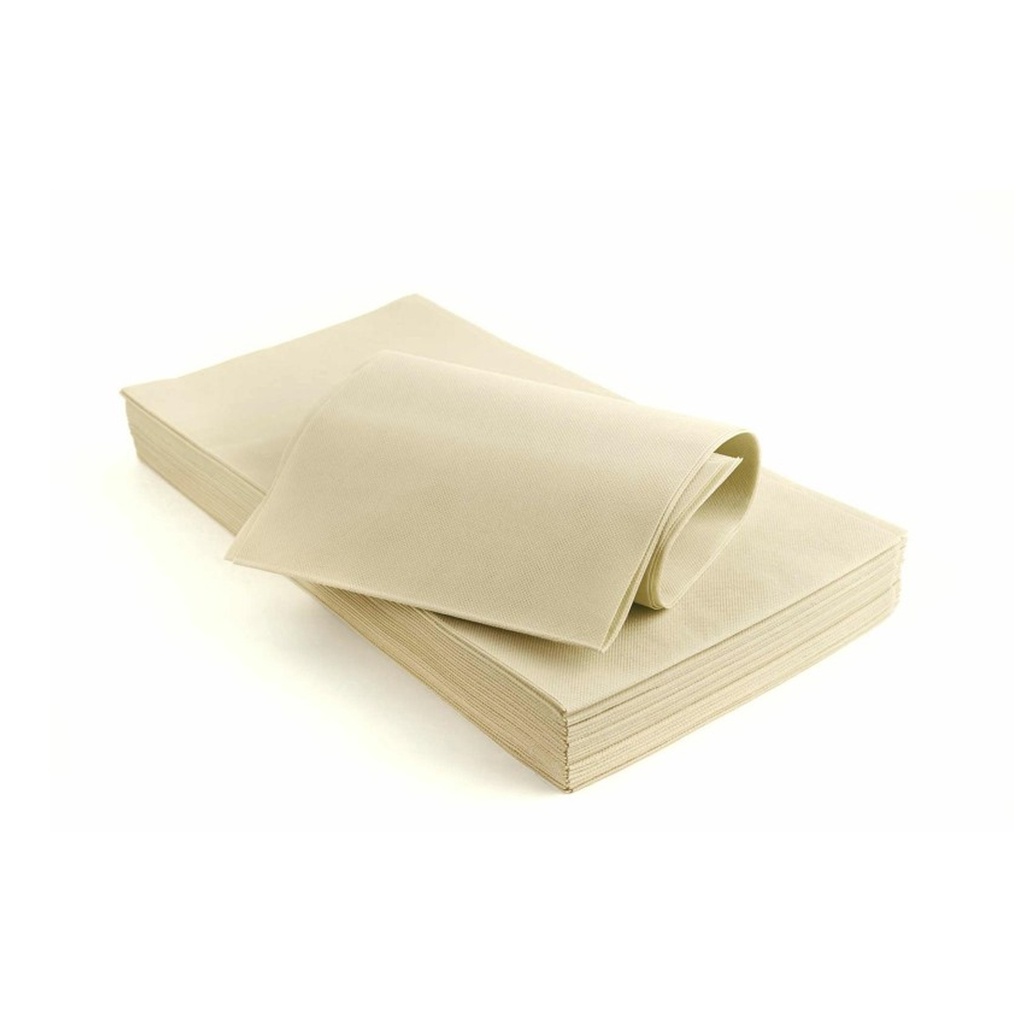 Tovaglia 100x100 cm tnt avorio/sabbia (25pz/cf)