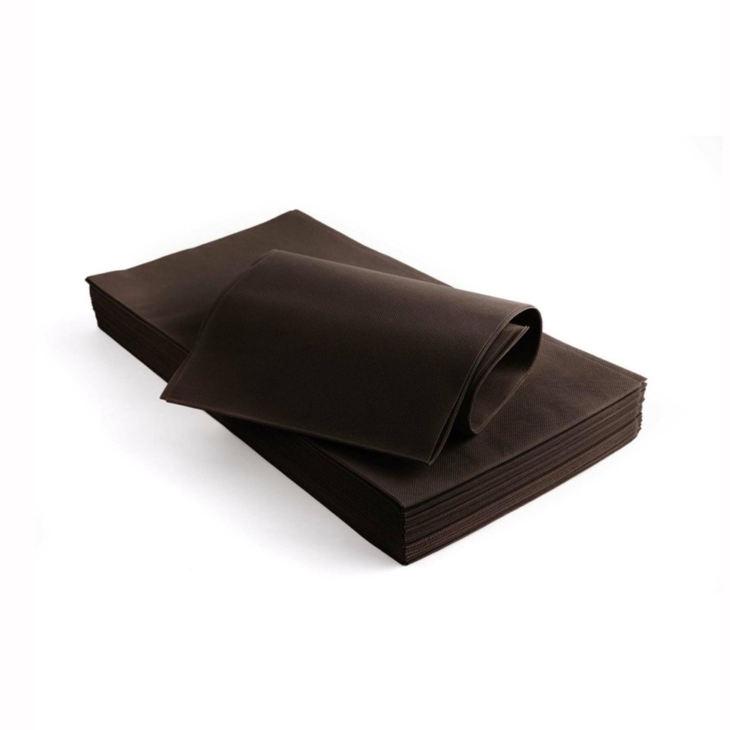 Tovaglia 100x100 cm in tnt marrone (25pz/cf)