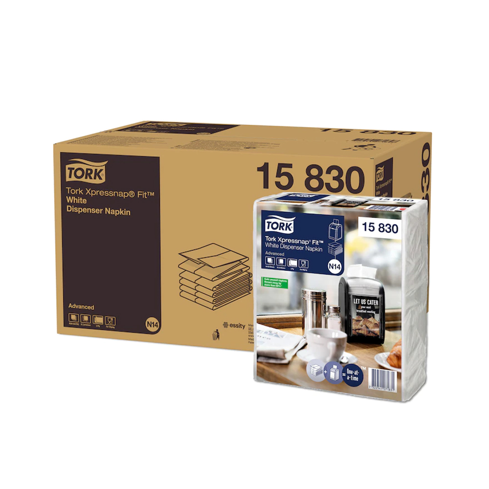 15830 Tovaglioli Xpressnap Fit bianco Tork (720pz/cf)(6cf/ca)(Sistema:N14)