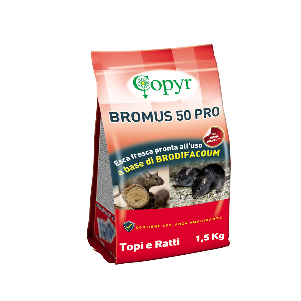 Bromus 50 pro pasta esca rodenticida pronta all'uso 1,5 kg