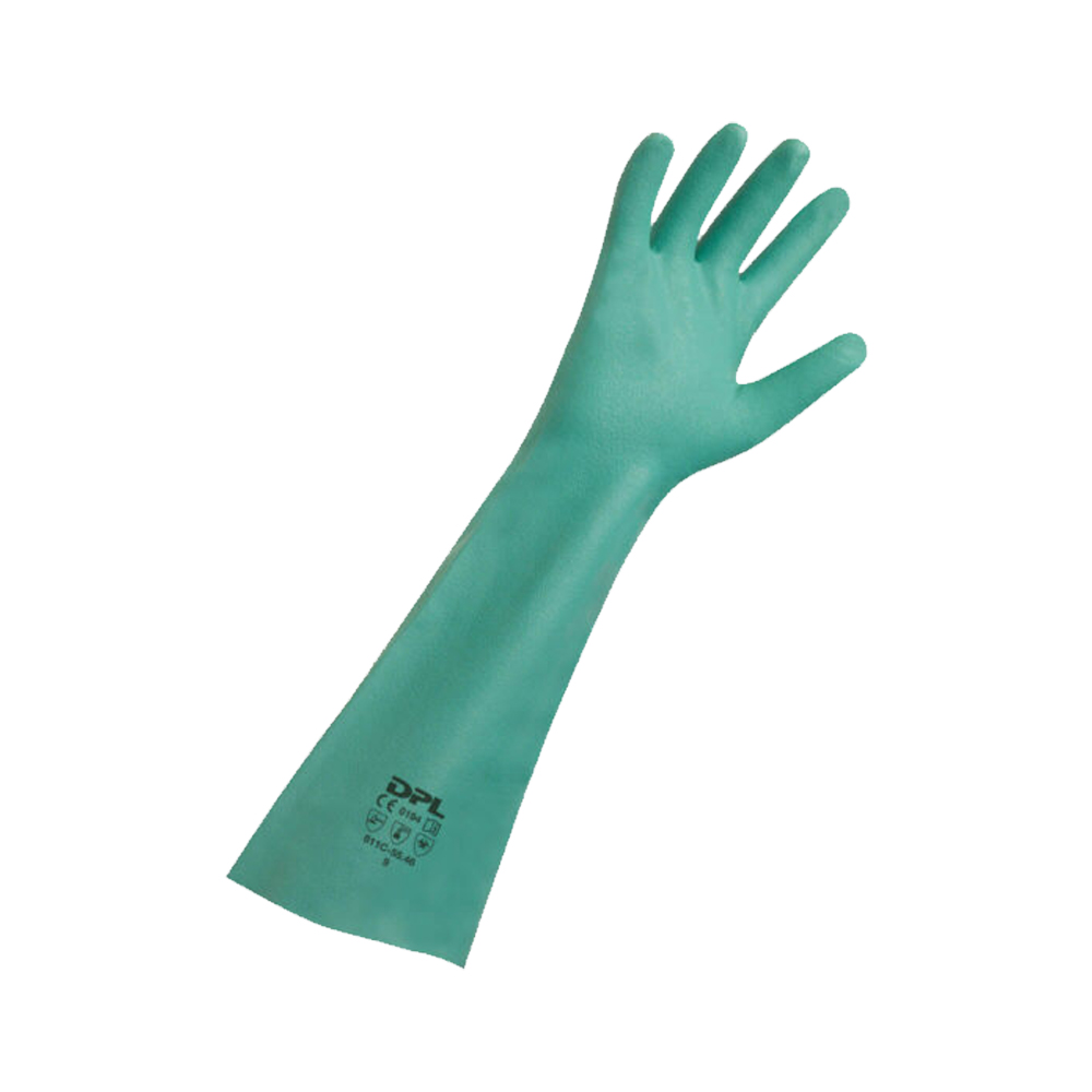 Guanti sintetici Interface Plus resistenti lunghi verdi tg. XXL (10 -10.5)
