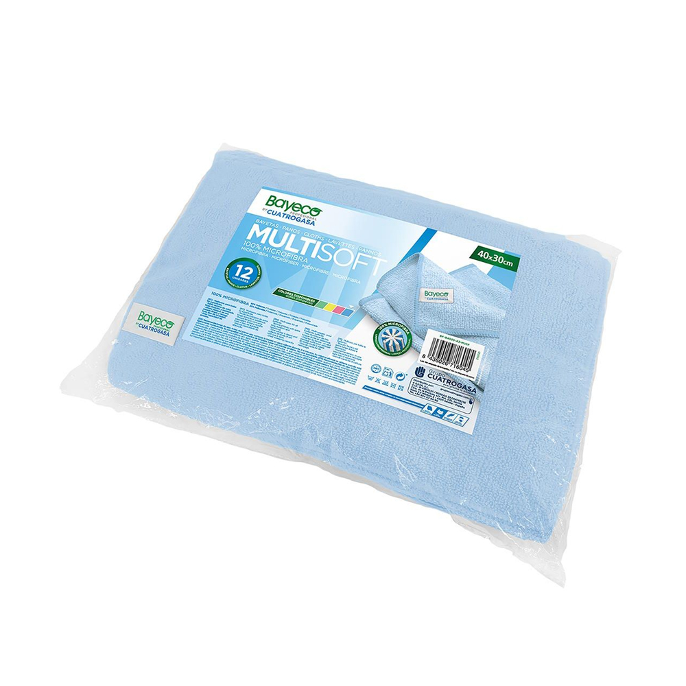 Panno microfibra Multisoft 40×30cm blu (12pz/cf)