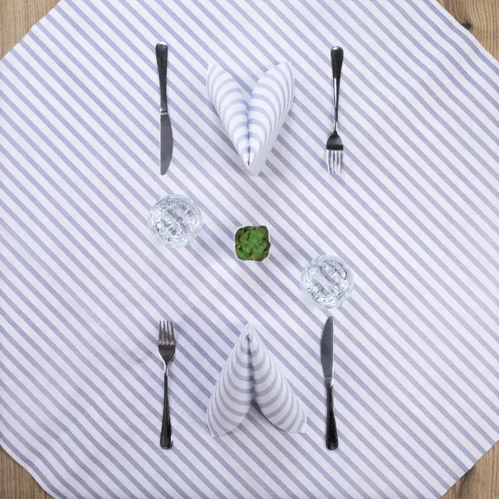 Tovaglia Millerighe blu AIRLAIDcm 100x100 Airlaid (25pz/cf)  