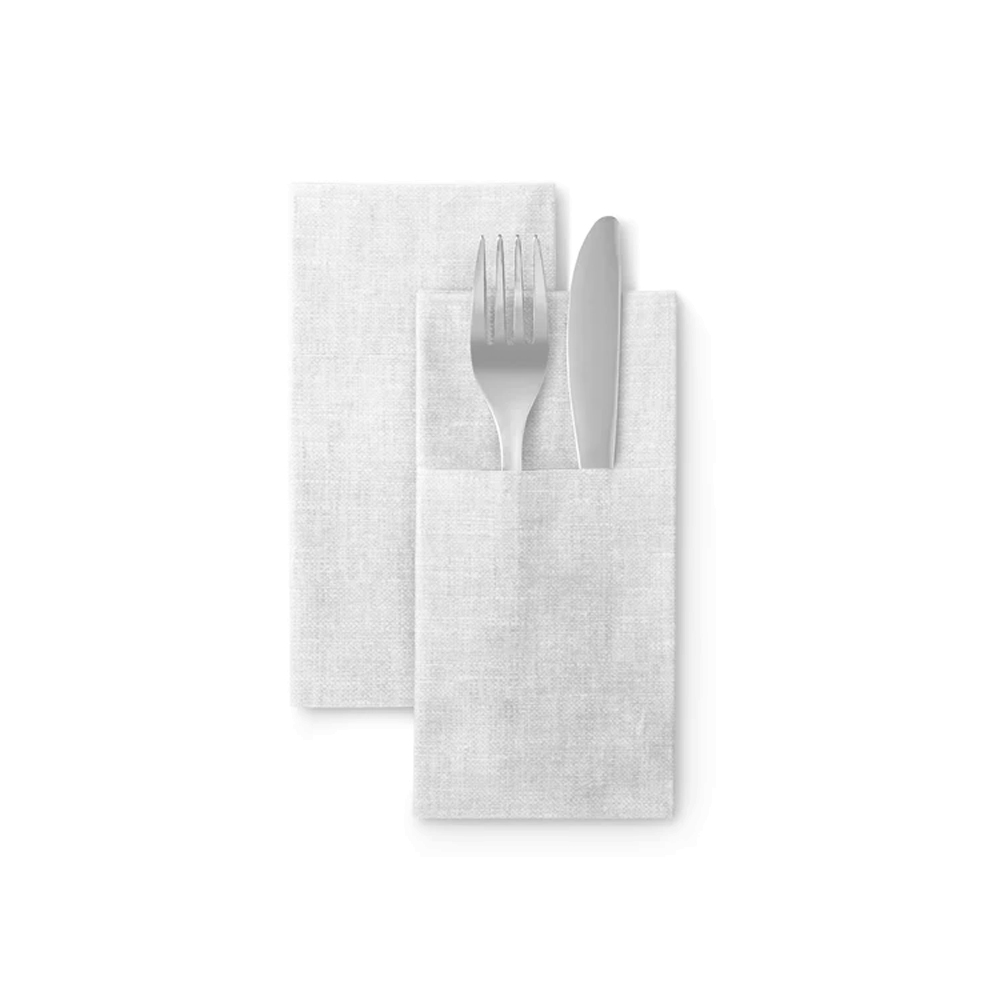 F850000 tovaglioli portaposate oxford bianco 40x40 cm (50pz/cf) 