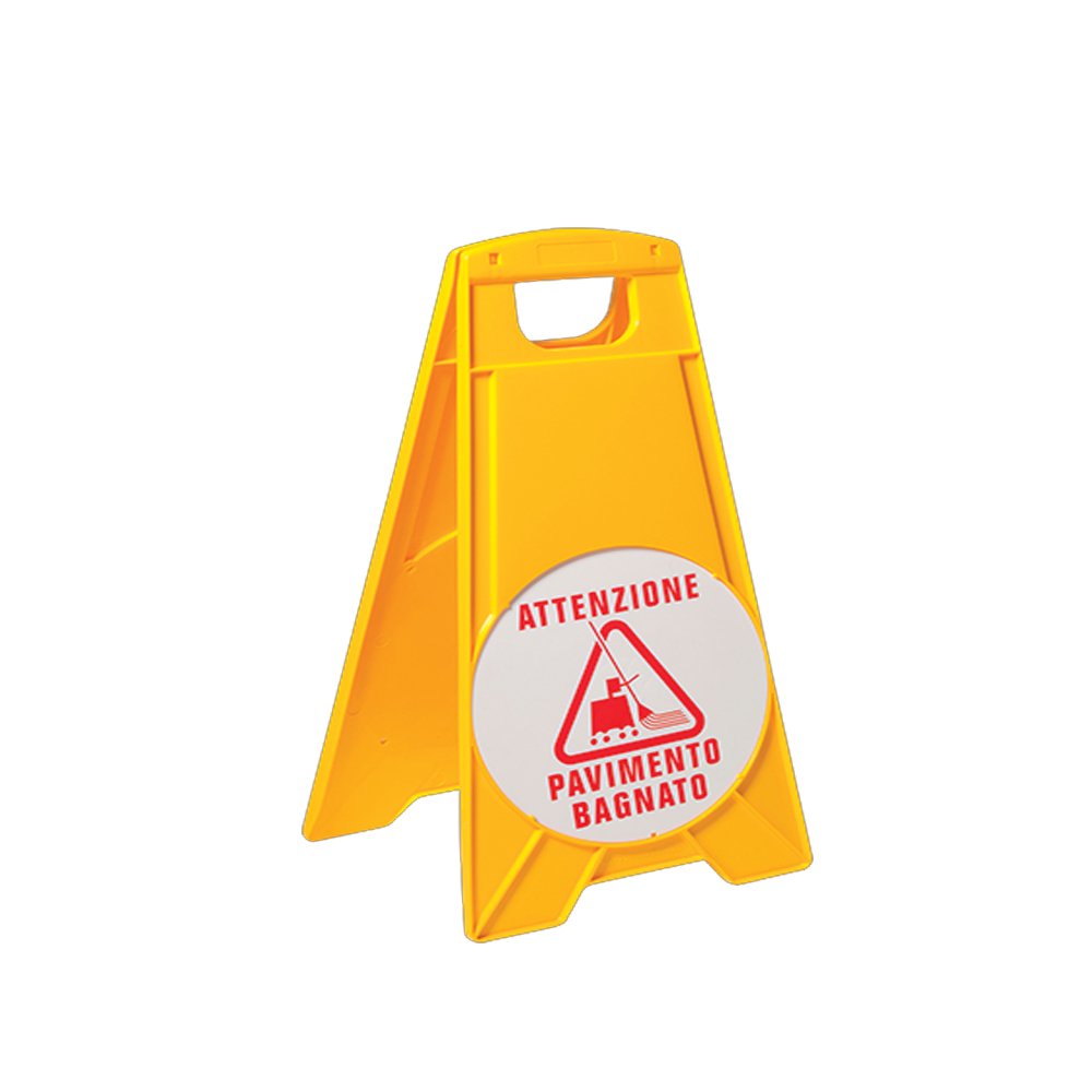 Pannello segnalatore pavimento bagnato 