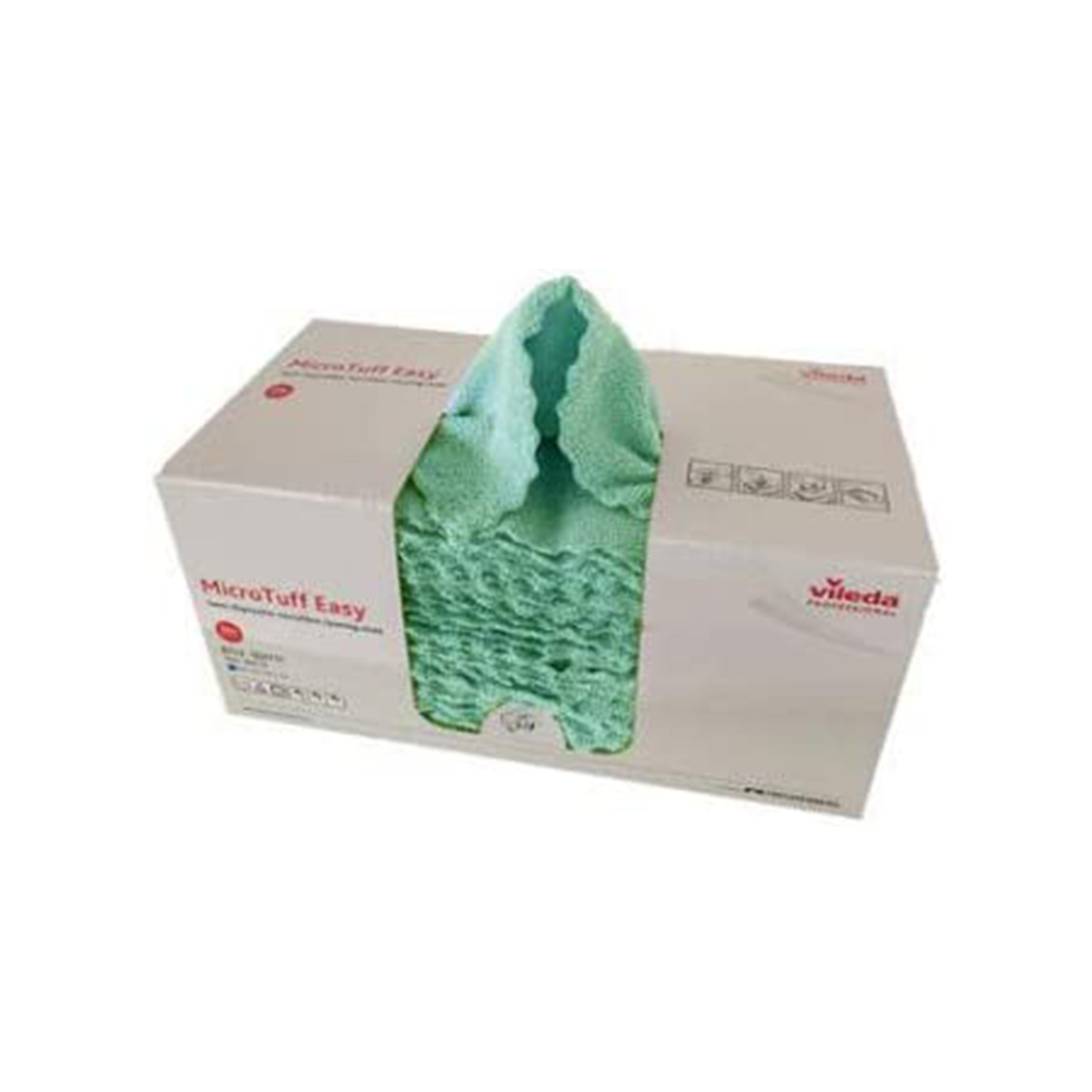 Panni MicroTuff Easy verde 30x30 cm per superfici a durata limitata (50pz/cf)