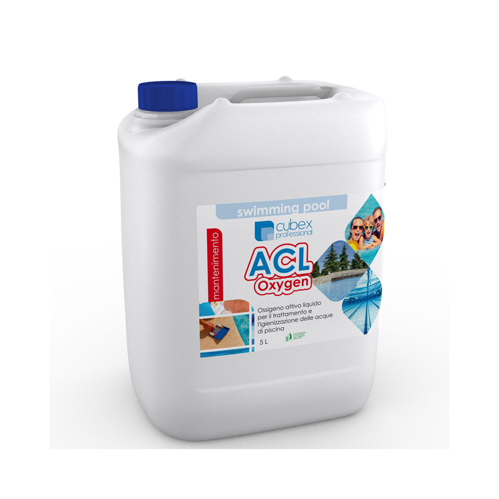 Acl Oxygen 5 lt - Igienizzante a base di ossigeno attivo per piscine