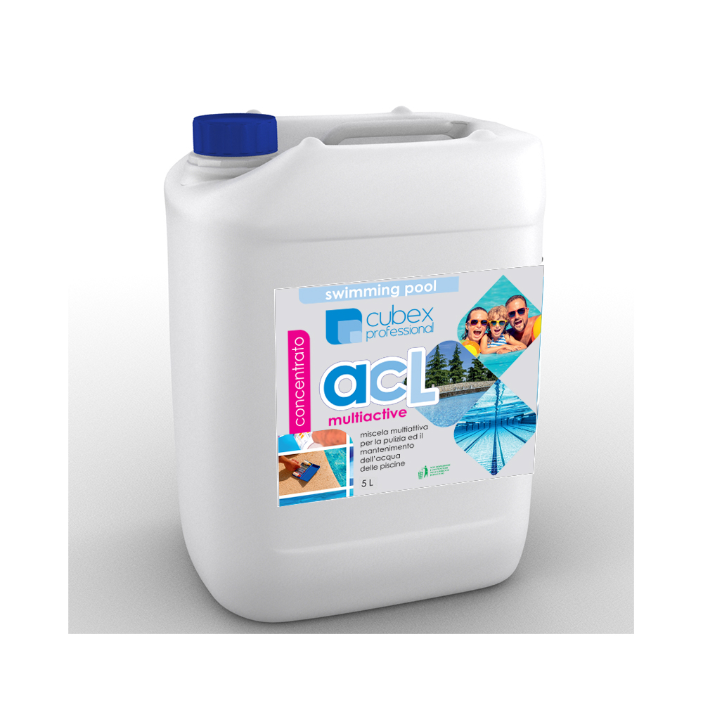 Acl Multiactive 5 lt - Igienizzante, antialghe, stabilizzante, sequestrante, flocculante per piscine