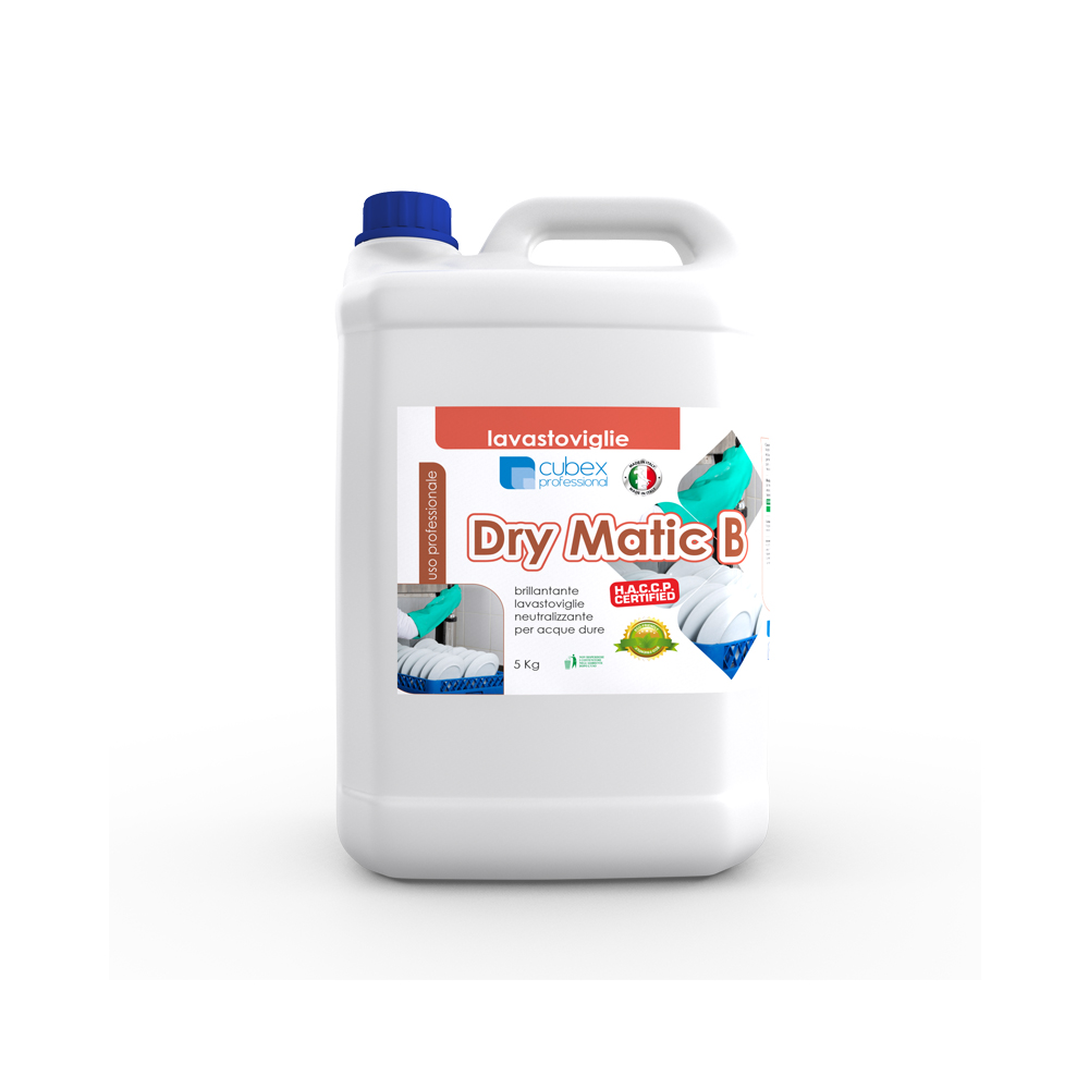Dry Matic B 5 kg - Brillantante lavastoviglie per acque dure