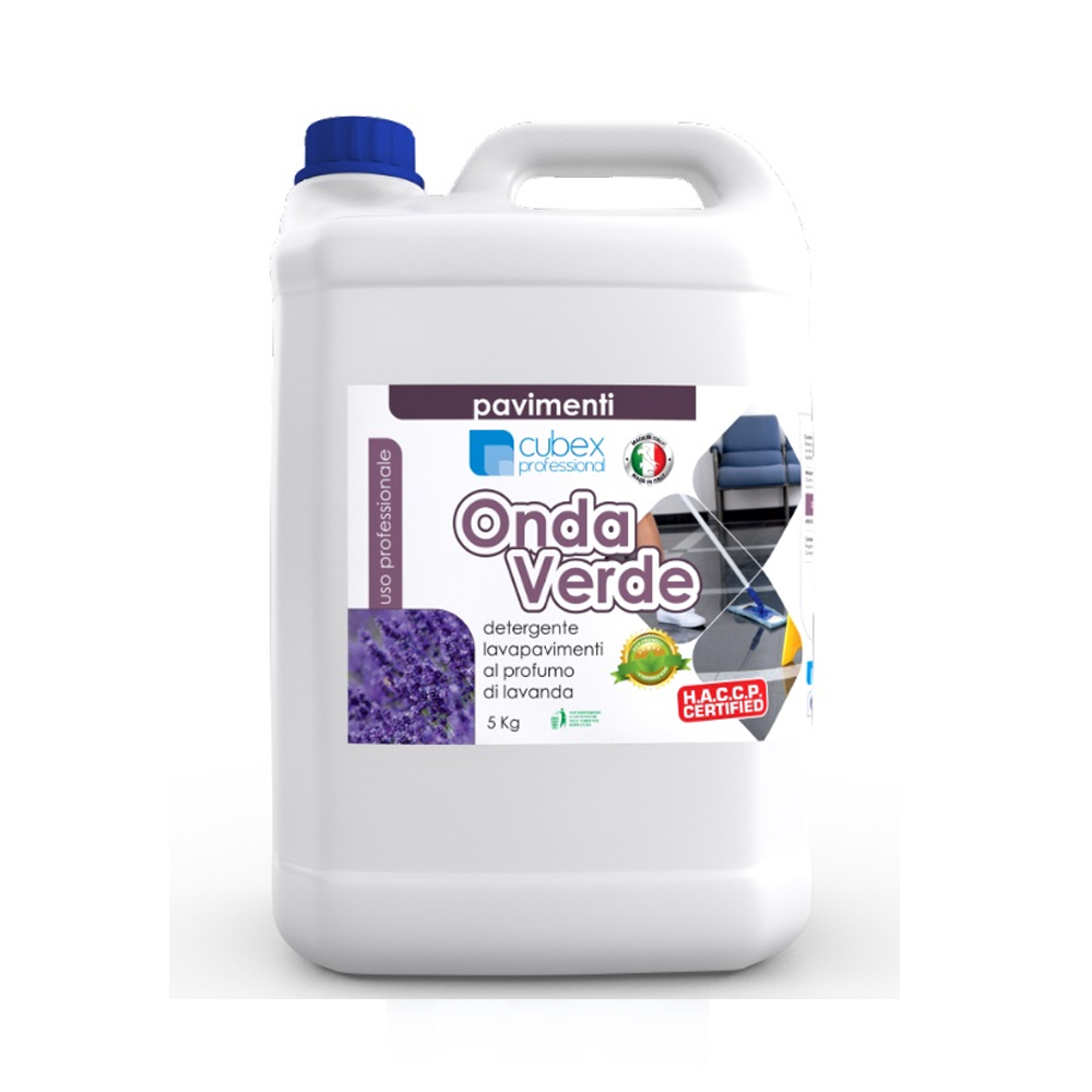 Onda verde 5 kg  -  detergente lavapavimenti profumato a lavanda