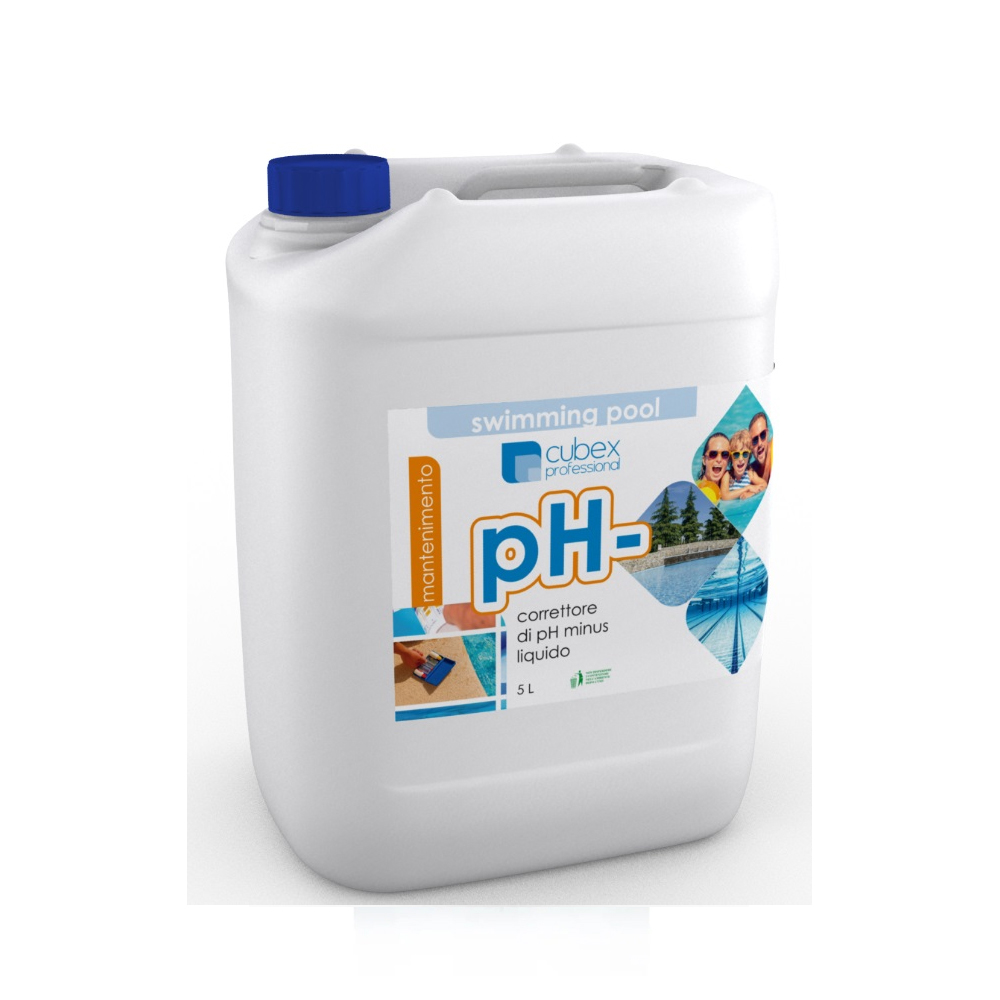 Ph meno 5 lt - correttore ph meno per piscine