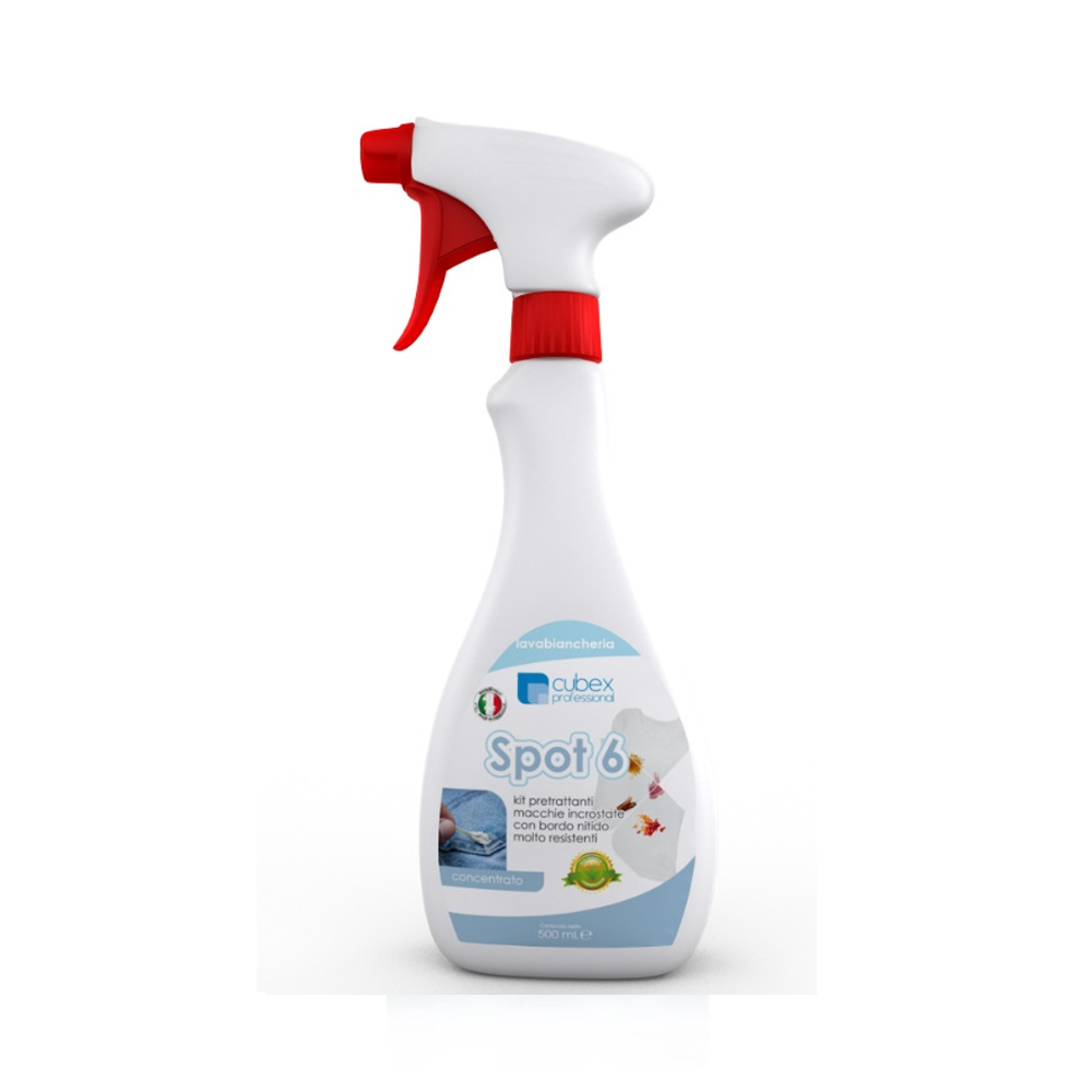 Spot 6 500 ml - detergente pretrattante superconcentrato per macchie resistenti resinate