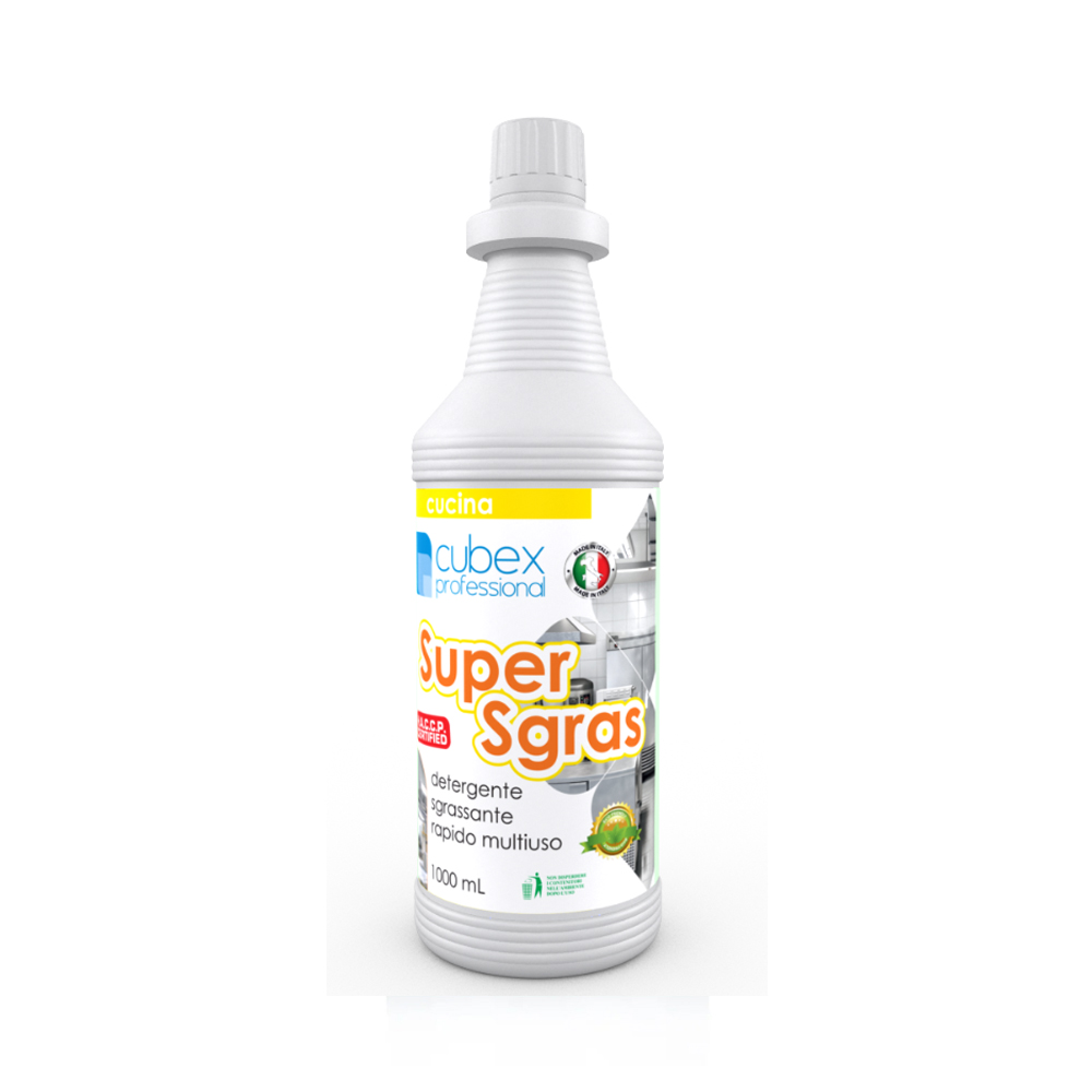 Super sgrass 1000 ml - detergente sgrassatore rapido multiuso