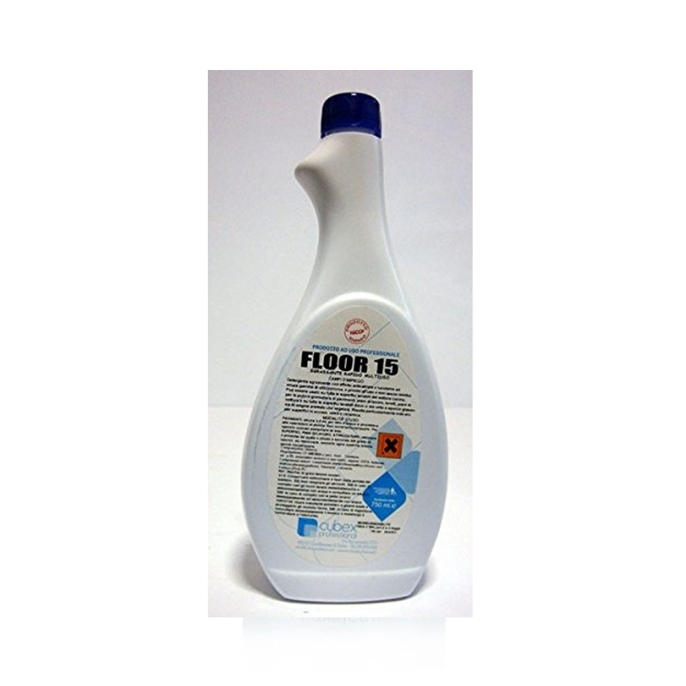 Floor 15 750 ml - detergente sgrassatore anticalcare lucidante per acciaio