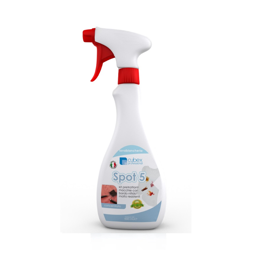 Spot 5 500 ml - detergente pretrattante superconcentrato solventato per macchie d'inchiostro
