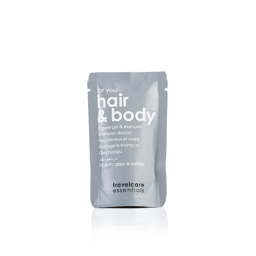 Doccia shampoo in bustina stand-up 20 ml Travelcare Essentials