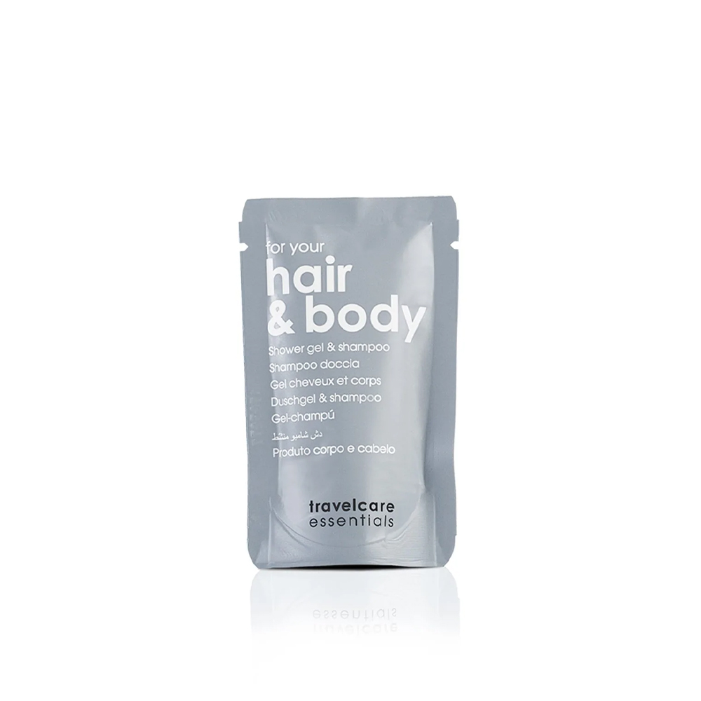 Doccia shampoo in bustina stand-up 20 ml Travelcare Essentials