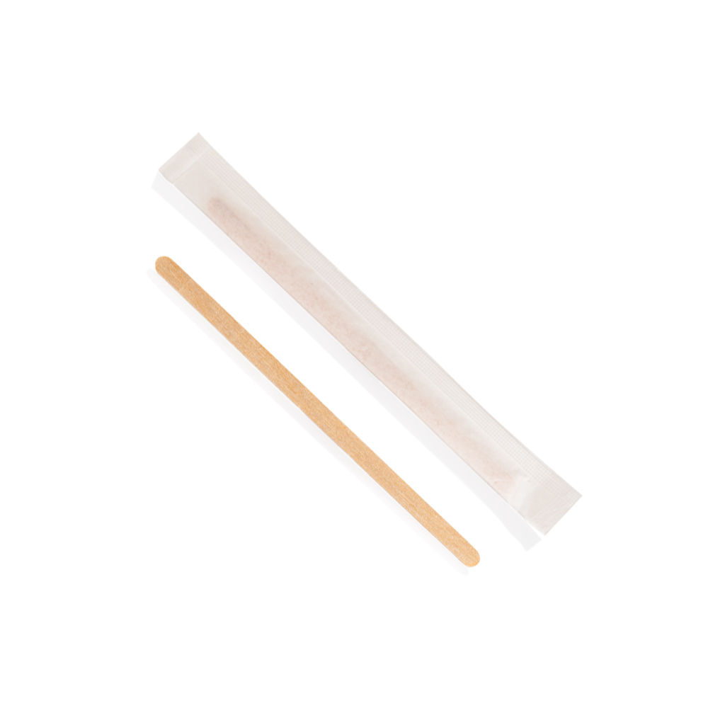 90101 Palette caffe 9 cm in legno  imbustate singolarmente in carta (50pz/cf)  