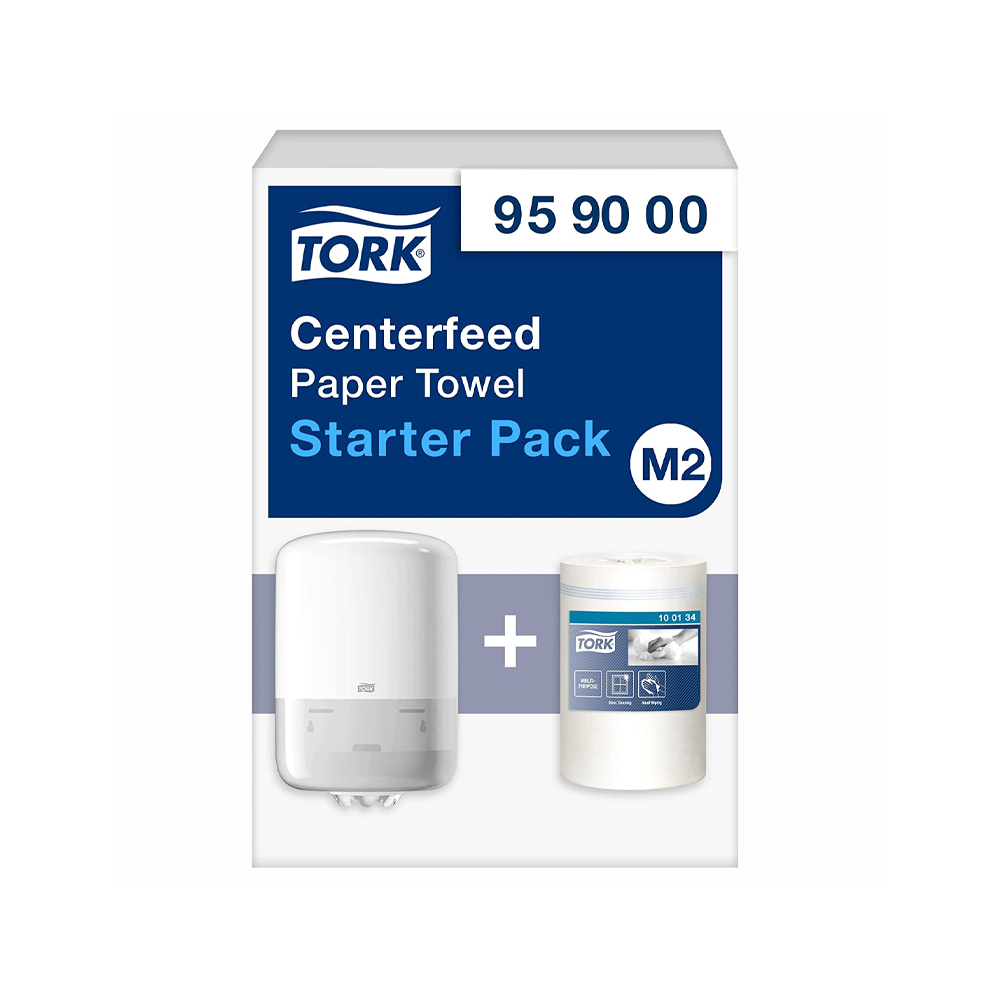 959000 Starter Pack dispenser Maxi ad estrazione centrale + ricarica bobina Tork (Sistema:H2)