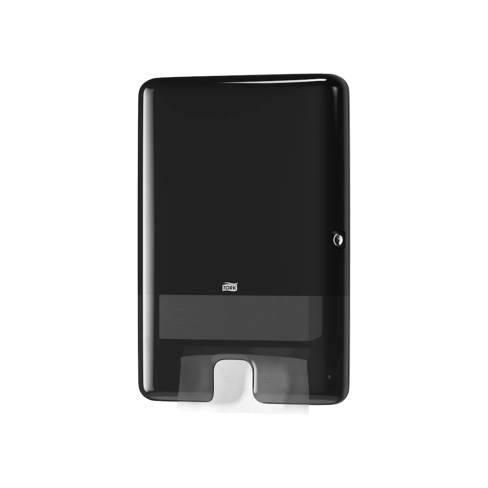 552008 Dispenser asciugamani piegati a Z manuale nero Tork (Sistema:H2)