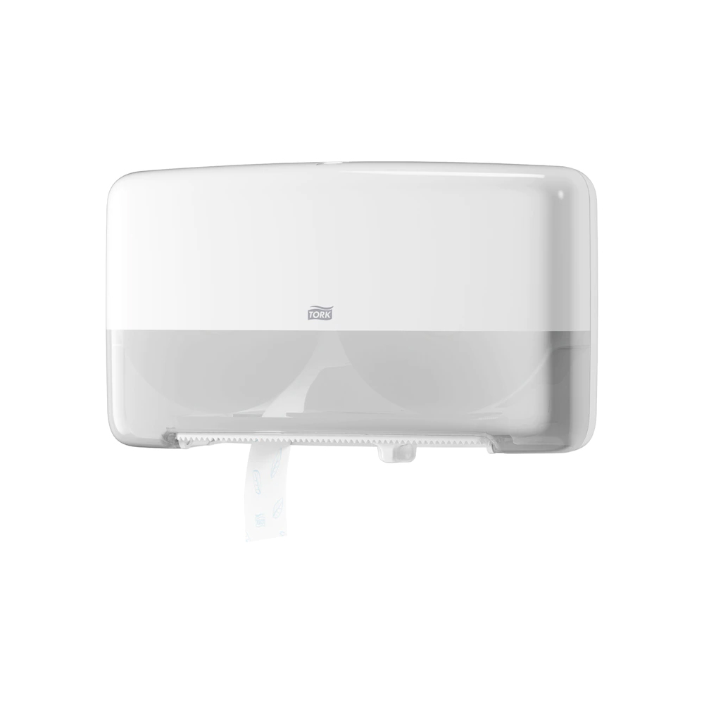 555500 Dispenser doppio bianco carta igienica Mini Jumbo Tork (Sistema:T2)