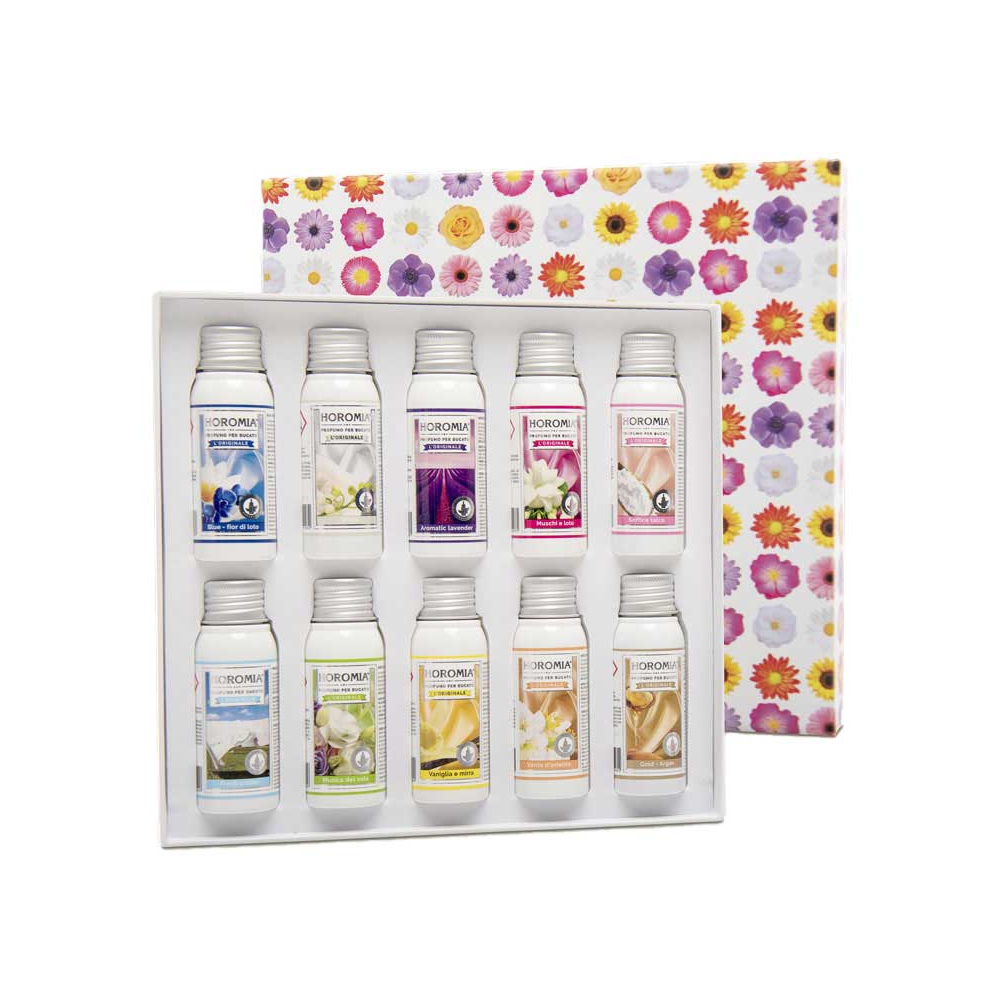 Horomia Horobox fiori - Cofanetto 10 profuma bucato da 50 ml