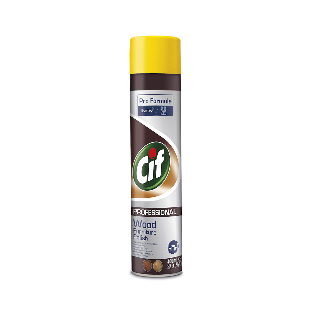 Cif legno spray 400 ml - Prodotto spray per la cura e la protezione di mobili e superfici in legno