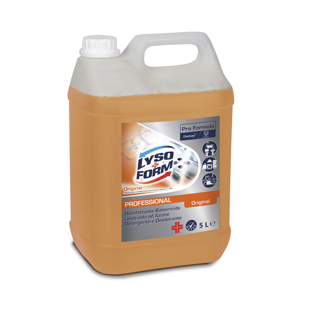 Lysoform Pro Formulae Original 5l - Disinfettante battericida lieviticida ad azione detergente e deodorante PMC