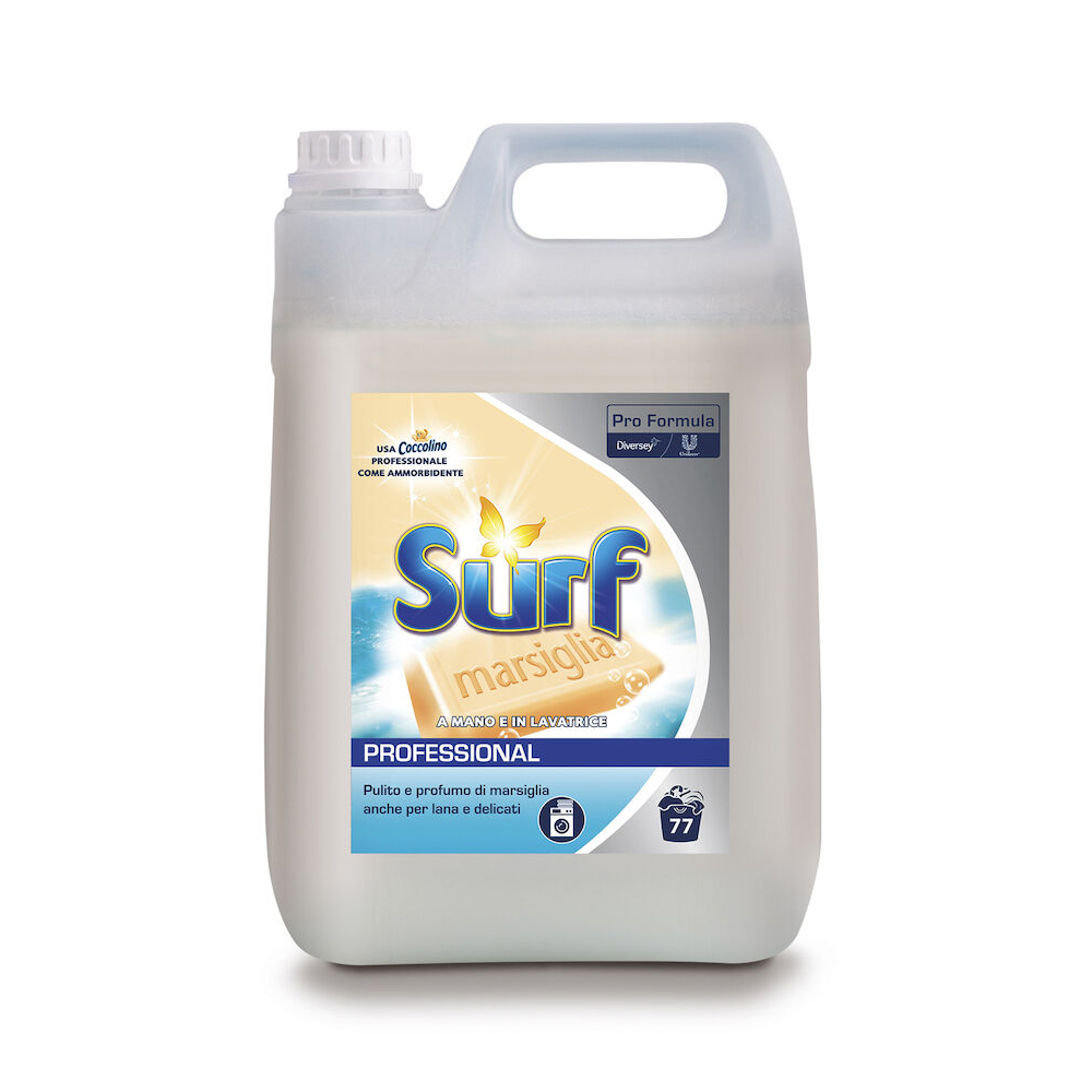Surf Marsiglia Liquido Concentrato 5 l - Detersivo liquido concentrato al vero profumo di Marsiglia