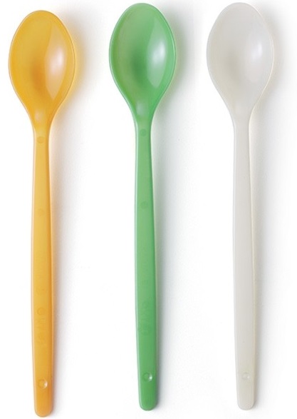 077012220 Cucchiaio 18cm granita grande oxo-degradabili crema (300pz/cf)