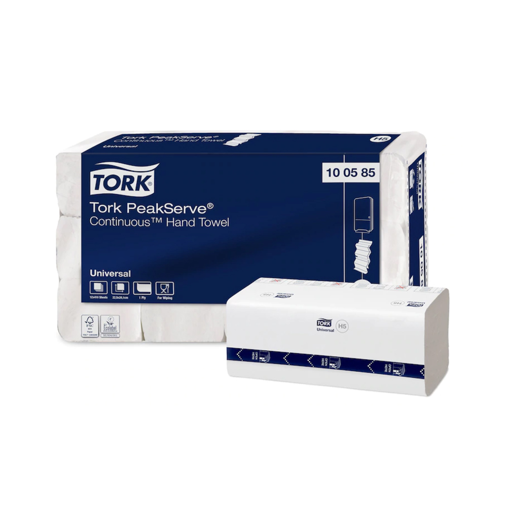 100585 Asciugamani Peakserve a estrazione continua Tork (410pz/cf)(12cf/ca)(Sistema:H5)