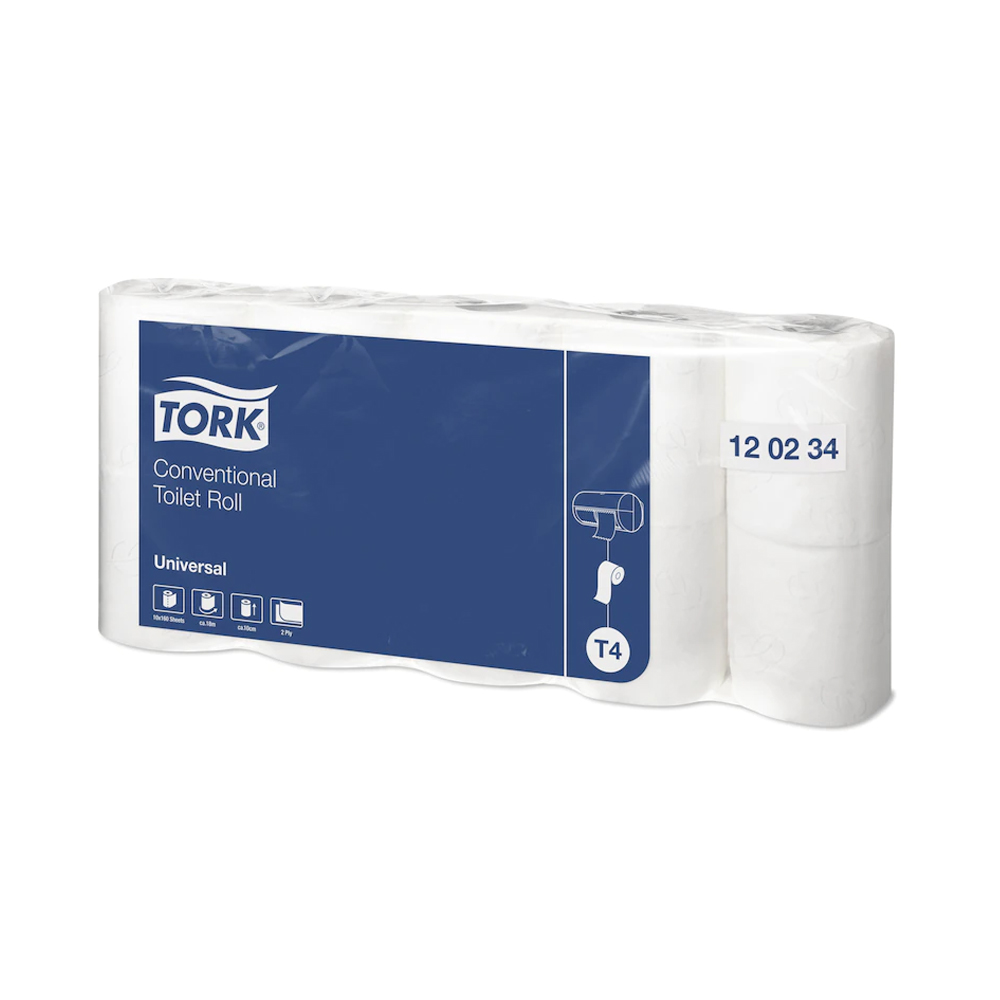 120234 Carta igienica Universal 160 strappi 2 veli Tork (10pz/cf)(8cf/ca)