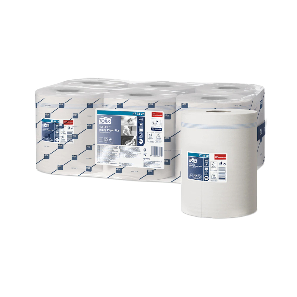 473472 Bobina Reflex Wiping Paper 450 strappi 2 veli Tork (6pz/cf)(Sistema:M4)
