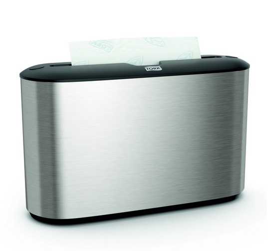 460005 Dispenser asciugamani piegati a Z da banco manuale acciaio Tork (Sistema:H2)