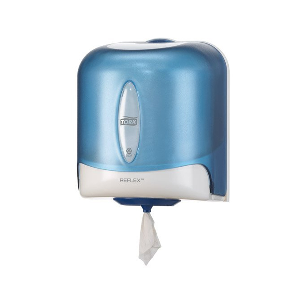 473133 Dispenser a estrazione centrale singola manuale blu Reflex Tork (Sistema:M4)