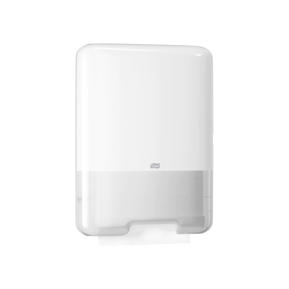 553000 Dispenser asciugamani piegati a V/C manuale bianco Tork (Sistema:H3)