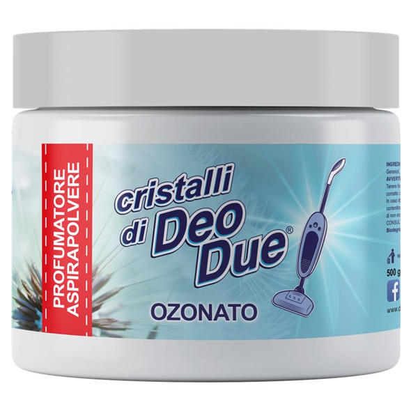 Deo Due cristalli per aspirapolvere fragranza ozonato 500gr