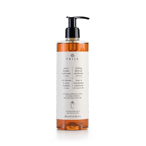[GFL0006] Doccia shampoo vitalizzante al Ginseng 380 ml Prija