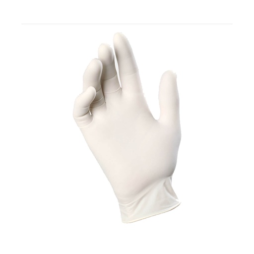 [ICG0020] Guanti monouso in lattice bianchi con polvere tg. S (5-5.5) (100pz/cf)