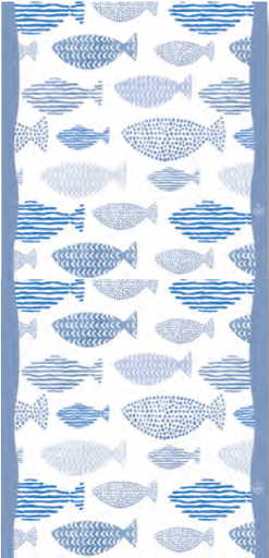 [SNTS0058] 2051500 Runner acquario blu 45x120 cm (6pz x 30 strappi) 