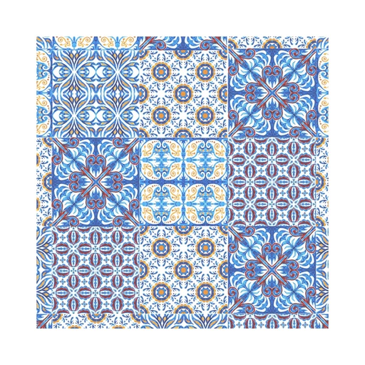 [SNTS0021] 1160708 Tovaglia istanbul blu 100x100 cm (30pz/cf) 