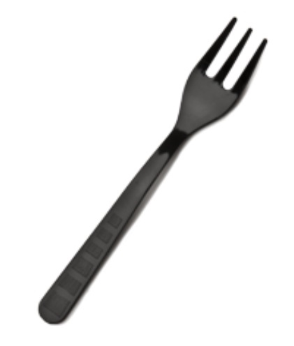 [BRN0011] 561707 Forchettina fingerfood Cpla nera 10 cm (100pz/cf)